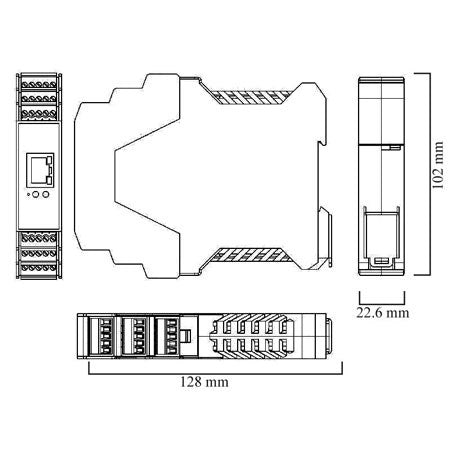 ETHERNET 8 DIGITAL INPUTS + 8 8 DIGITAL INPUTS - 8 DIGITAL OUTPUT