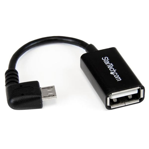 MICRO USB OTG CABLE ADAPTER RIGHT ANGLE MICRO USB ON THE GO (UUSBOTGRA)