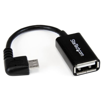 MICRO USB OTG CABLE ADAPTER RIGHT ANGLE MICRO USB ON THE GO (UUSBOTGRA)