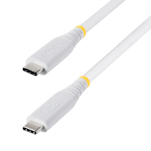 1.5FT USB4 CABLE WHITE USB-IF CERTIFIED 8K60/DP2.1/240W/40GBPS