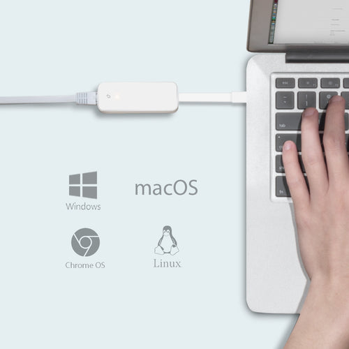 USB TYPE-C TO RJ45 GIGABIT ETHERNET NETWORK ADAPTER