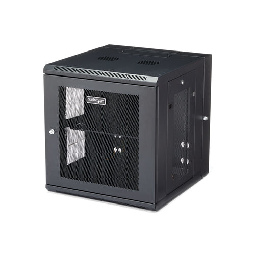 WALL MOUNT NETWORK CABINET 12U HINGED SERVER RACK ENCLOSURE