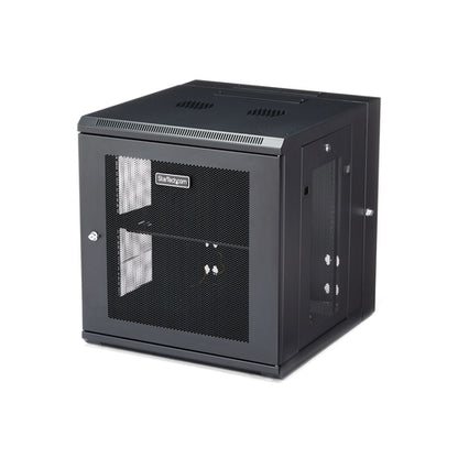 WALL MOUNT NETWORK CABINET 12U HINGED SERVER RACK ENCLOSURE