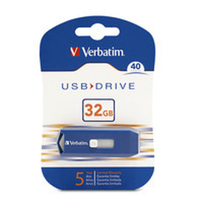 32GB FLASH DRIVE USB 2.0 RETRACTABLE BLUE 97408