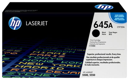 BLACK TONER CARTRIDGE FOR COLOR LASERJET 5500 5550 13K YLD