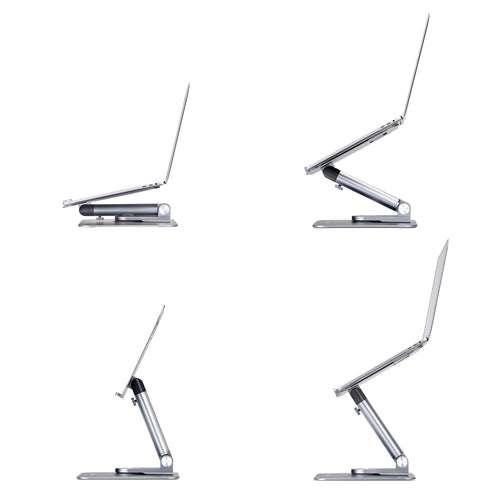 TELESCOPIC LAPTOP STAND/RISER COMPUTER STAND W/360 SWIVEL BASE