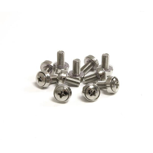 M6 MOUNTING SCREWS SILVER 50 PACK SERVER RACK CABINET SCREWS