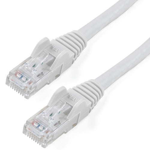 50FT WHITE CAT6 ETHERNET CABLE SNAGLESS RJ45 UTP PATCH CABLE CORD