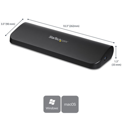 USB 3.0 DOCKING STATION UNIVERSAL DUAL MONITOR HDMI DVI VGA