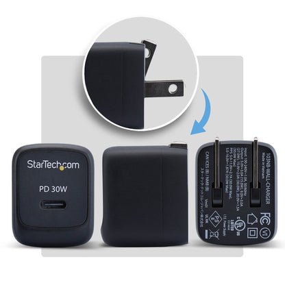 30W USBC WALL CHARGER PORTABLE GAN CHARGER 5V/9V/15/20V