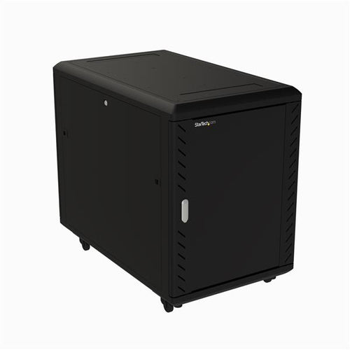 15U SERVER RACK CABINET 4 POST NETWORK EQUIPMENT RACK W/ CASTERS