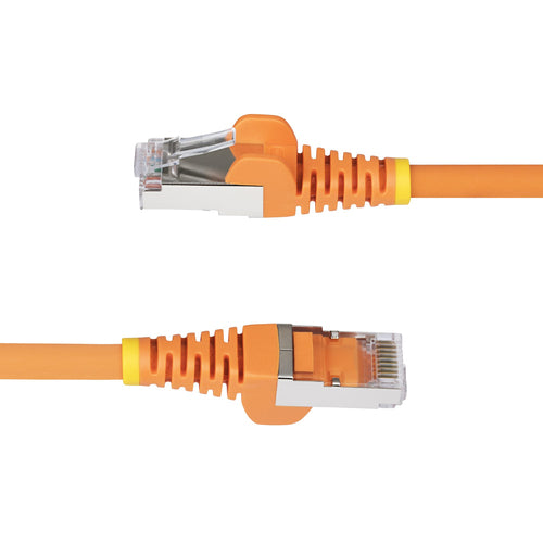 CAT6A ETHERNET CABLE - ORANGE 10GBE S/FTP LSZH 100W POE