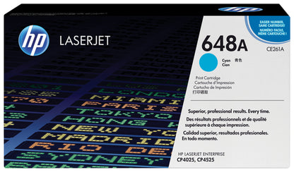 CYAN PRINT CARTRIDGE FOR LASERJET CP4025/4525 (CE261A)