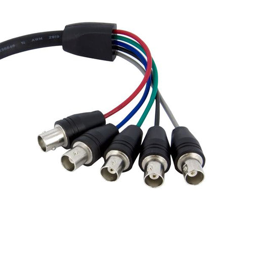 MONITOR CABLE VGA TO 5 BNC HD15 TO BNC RGBHV