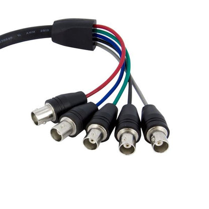 MONITOR CABLE VGA TO 5 BNC HD15 TO BNC RGBHV