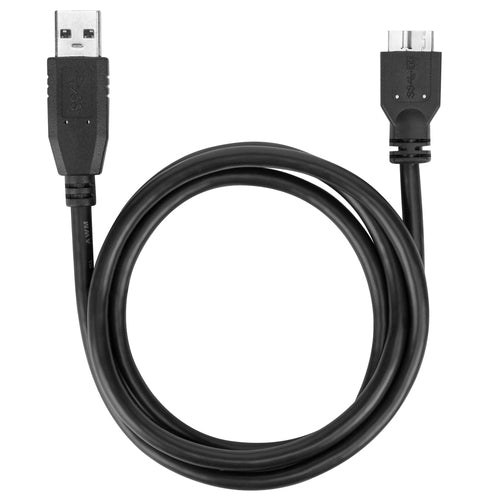 1M USB-A MALE TO MICRO USB-B MALE CABLE BLACK