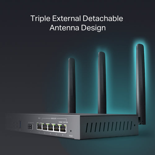 OMADA AX3000 WF6 GIG VPN ROUTER OMADA AX3000 WI-FI 6 GIG VPN ROUTER (ER706W)