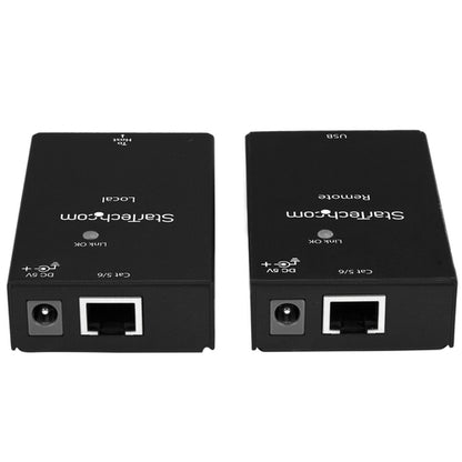 1 PORT USB 2.0 EXTENDER HUB USB-A OVER CAT5/6 ETHERNET RJ45