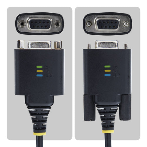6.6FT USB-C TO SERIAL TO NULL MODEM ADAPTER CABLE - FTDI RS232 (1P6FFCN-USB-C-SERIAL)