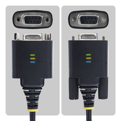6.6FT USB-C TO SERIAL TO NULL MODEM ADAPTER CABLE - FTDI RS232 (1P6FFCN-USB-C-SERIAL)