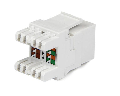 CAT6 RJ45 KEYSTONE JACK WHITE 110 TYPE NETWORK JACK