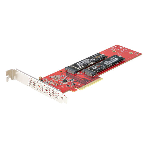 DUAL M.2 PCIE SSD ADAPTER CARD MKEY AHCI NVME M2 SSD PCIE 4.0