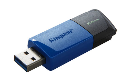 64GB USB3.2 GEN 1 DATATRAVELER EXODIA M BLACK+ BLUE