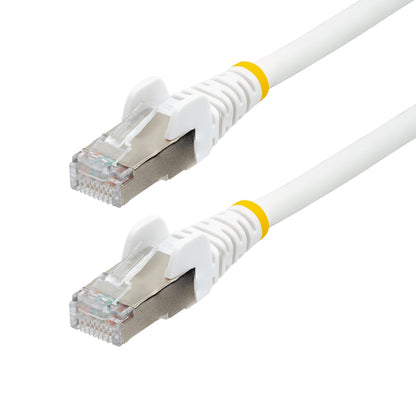 CAT6A ETHERNET CABLE - WHITE 10GBE S/FTP LSZH 100W POE