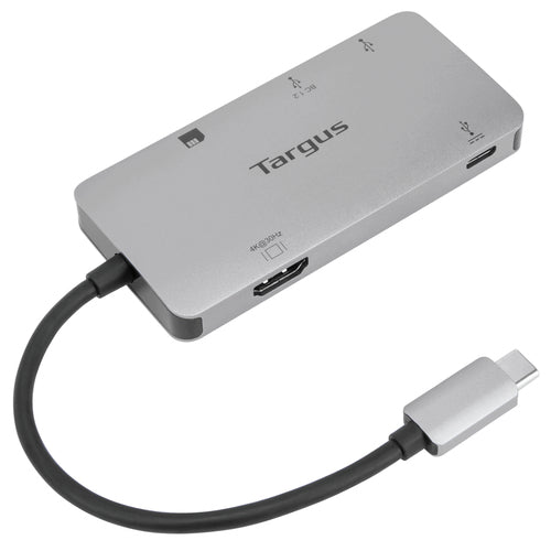 USB C MULTIPORT SINGLE VIDEO ADAPT  CARD READER W/ 100W PD PASS
