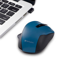 WIRELESS BLUE LED SILENT ERGO DARK TEAL MOUSE