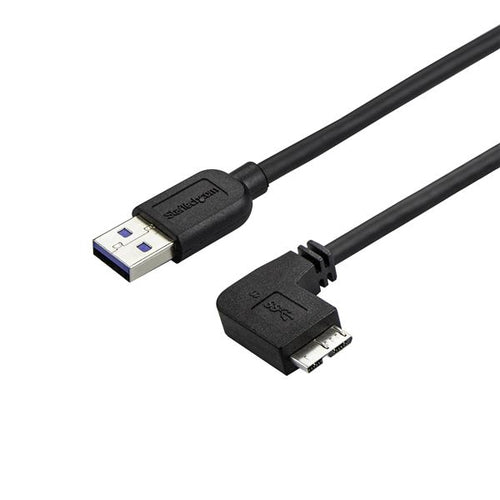 USB 3.0 TO MICRO B CABLE 1.5FT SLIM RIGHT ANGLE MICRO USB CABLE