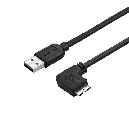 USB 3.0 TO MICRO B CABLE 1.5FT SLIM RIGHT ANGLE MICRO USB CABLE