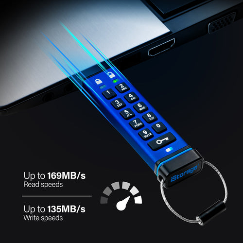 ISTORAGE DATASHUR PRO 8GB FIPS140-2 LEVEL3 HARDWARE ENCRYPTED
