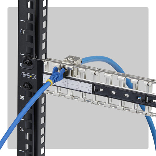 1U BLANK KEYSTONE PATCH PANEL 48 PORT/STP/RACKMOUNT RJ45 PANEL (C6PANELSTP481U)