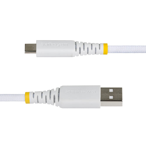 6FT USB-A TO USB-C CABLE BRAIDED USB 2.0 CHARGER CORD (USB2AC6FBRWH)