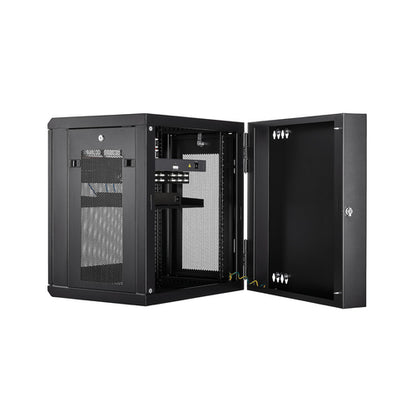 WALL MOUNT NETWORK CABINET 12U HINGED SERVER RACK ENCLOSURE