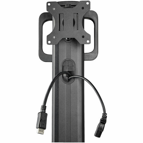 MOBILE WORKSTATION CART WITH MONITOR MOUNT HEIGHT ADJUST CART