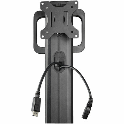 MOBILE WORKSTATION CART WITH MONITOR MOUNT HEIGHT ADJUST CART
