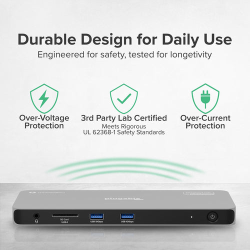 PLUGABLE THUNDERBOLT DOCK DOCKING STATION WITH DISPLAYLINK