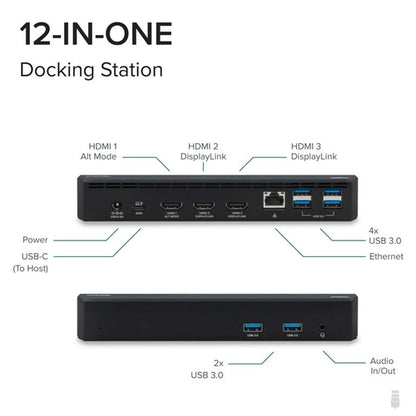 PLUGABLE UD-3900PDZ USB C TRIPLE DISPLAY DOCK W/ PD