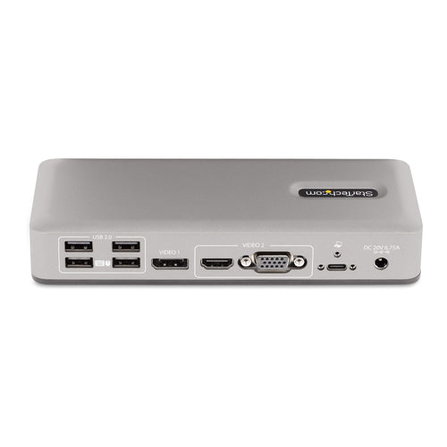 DUAL-MONITOR USB-C LAPTOP DOCK DP AND HDMI/VGA 7XUSB PD 3.0