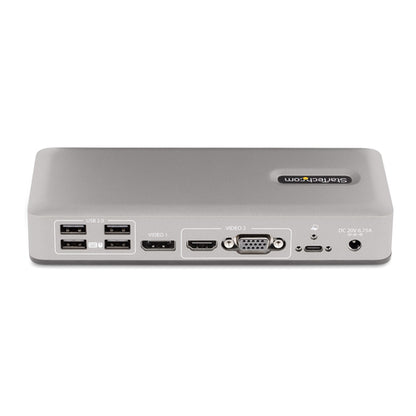 DUAL-MONITOR USB-C LAPTOP DOCK DP AND HDMI/VGA 7XUSB PD 3.0