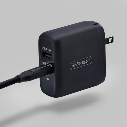 37W USB-C  USB-A WALL CHARGER 25W USB-C PD/12W USB-A (114NB-WALL-CHARGER)