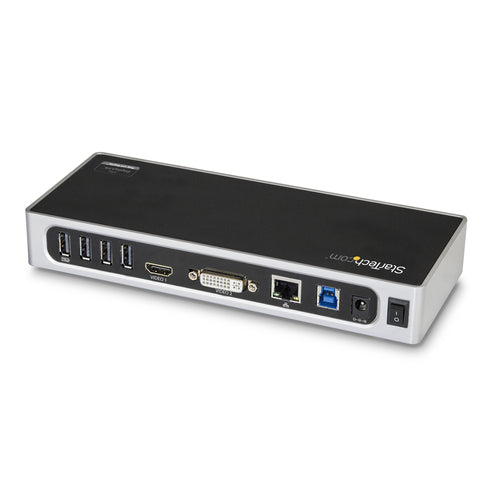 USB 3.0 DOCKING STATION UNIVERSAL DUAL MONITOR HDMI DVI VGA