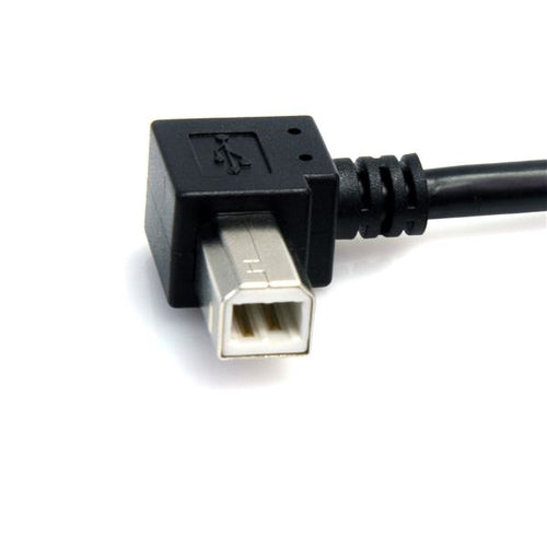 RIGHT ANGLE USB A TO B CABLE 3FT USB 2.0 PRINTER CABLE CORD