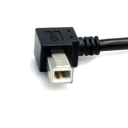 RIGHT ANGLE USB A TO B CABLE 3FT USB 2.0 PRINTER CABLE CORD