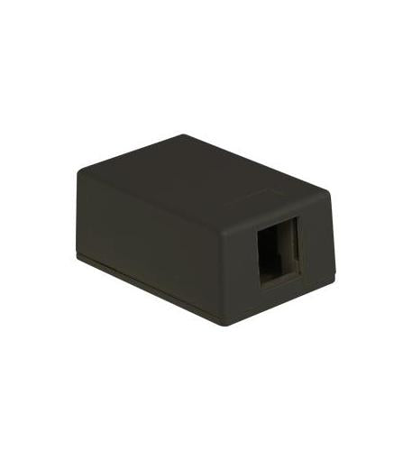 SURFACE MOUNT BOX, 1-PORT, BLACK