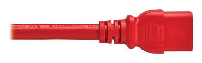 PDU POWER CORD C19 P-LOCK LITE C20 20A 250V 12AWG 6FT RED 6-PACK (P036-EN6-ARD-6)