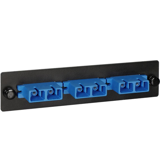 ADAPTER PANEL- 3 DUPLEX SC- 6F- BLUE- SM
