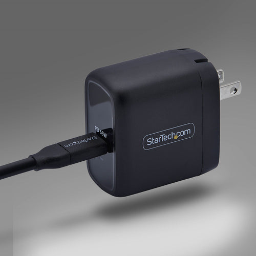 65W USB-C LAPTOP CHARGER GAN WITH POWER ADAPTER BRICK